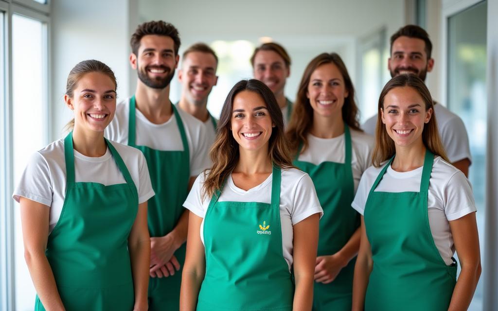 Das freundliche und professionelle Reinigungsteam von AlpineAura Cleaners